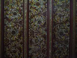 Interior ceiling of the church