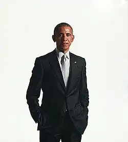 Official White House portrait of Barack Obama