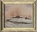 1865 oil painting of the inn that inspired Longfellow's book Tales of a Wayside Inn