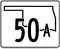 State Highway 50A marker