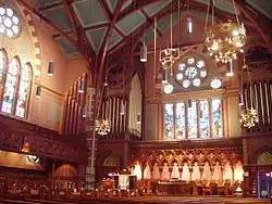 Interior of the Old South Church, Boston, Massachusetts, 1873-75.