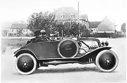 The Omega during the demonstration on 18 October 1923 in the factory yard