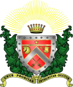The official crest of Omega Delta Phi