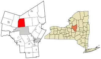 Location in Oneida County and the state of New York.