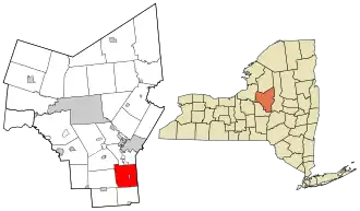 Location in Oneida County and the state of New York.
