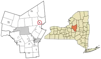 Location in Oneida County and the state of New York.