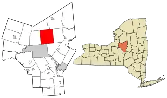 Location in Oneida County and the state of New York.