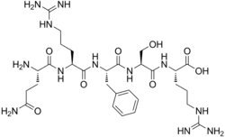 Chemical structure of opiorphin.