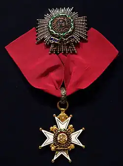 Star and neck Badge awarded to Sir Charles Taylor du Plat