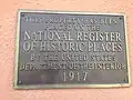 NRHP plaque