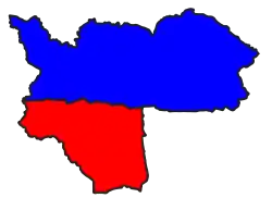 Ottarathiri Township (red) in Ottara District