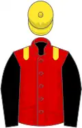 Red, yellow epaulets, black sleeves, yellow cap