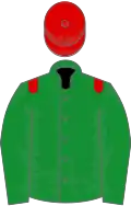 Green, Red Epaulets, red cap