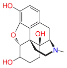 Chemical structure of oxymorphol.