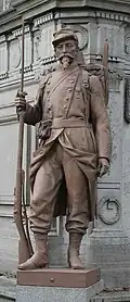 Infantryman on Henri Chapu's monument to those soldiers killed during the siege of Paris 1870–1871.