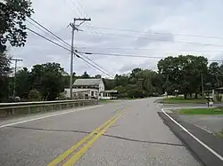 PA 53 in the village of Dysart within the township