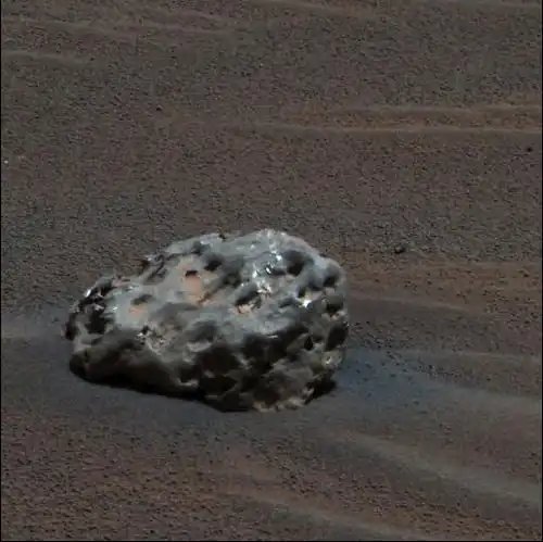 Heat Shield Rock was the first meteorite ever identified on another planet. It is 93% iron.