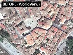 View of Norcia before October 2016 Central Italy earthquakes