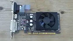 Nvidia GeForce 210, manufactured by NVIDIA board-partner PNY