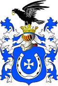 Coat of arms of the Kurowski family.