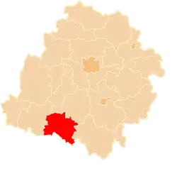 Location within the voivodeship