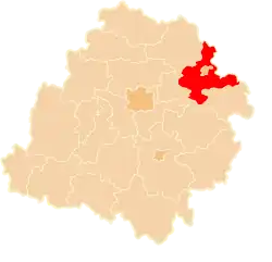 Location within the voivodeship