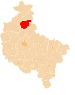 Location within the voivodeship