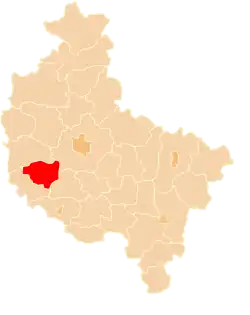 Location within the voivodeship