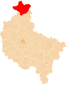 Location within the voivodeship