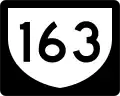 Highway 163 marker