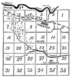 Homestead meteorite strewnfield