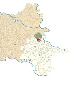 Location of Pačetin