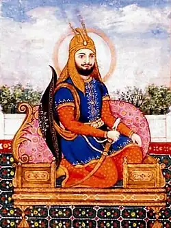 Painting of Sher Shah Suri as depicted by Mughal courtiers