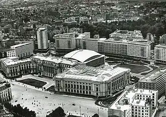 Palace Hall residential complex, Bucharest, by Tiberiu Niga, G. Filipescu, L. Garcia and Anton Moisescu, 1959[122]