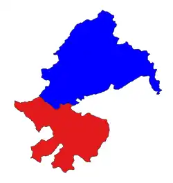 Location in Palaung SAZ (in red)