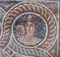 Mosaic with Thalia (Muse) from Kos
