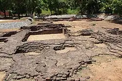 Excavated remains and Buddhist vihara and temple at Pallananesvaram