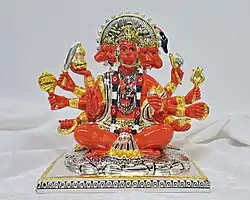 Panchmukhi Hanuman idol with five heads – Hanuman, Narasimha, Varaha, Garuda, Hayagriva