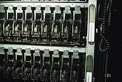 An array of stepping switches