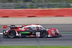 Theo Bean driving the No. 16 car of Panis Barthez Competition at the 2017 4 Hours of Silverstone
