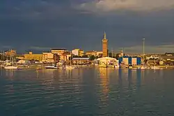 View of the port of Civitanova Marche.