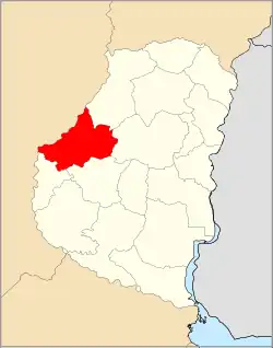 Location of Paraná Department within Entre Ríos Province
