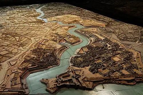 Relief plan of the Chateau of Oleron