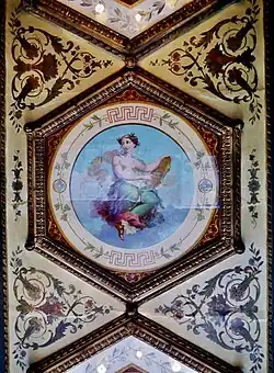 Neoclassical medallion in Le Grand Véfour, Paris, by M.L. Viguet, 1852[13]