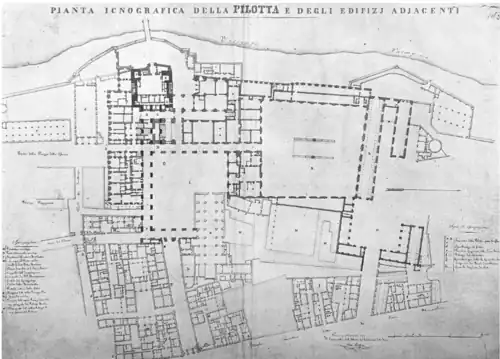 Plan of the Ducal Palace and the Pilotta Palace
