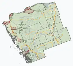 South River is located in Parry Sound District