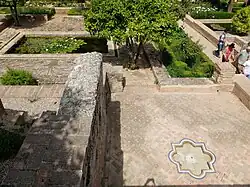 Remains of the lower house on the west side of the palace