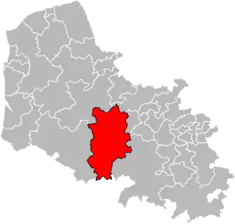 Location of Saint-Pol-sur-Ternoise within the department