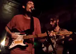 Pat the Bunny performing with Ramshackle Glory in 2011.