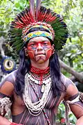 Body painting, Indigenous peoples in Brazil, Pataxo tribe.